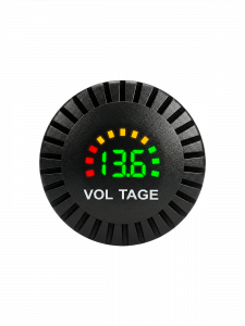 Врезной вольтметр с экраном для лодок и авто12-24В TDS TS-CAU59 Зеленый